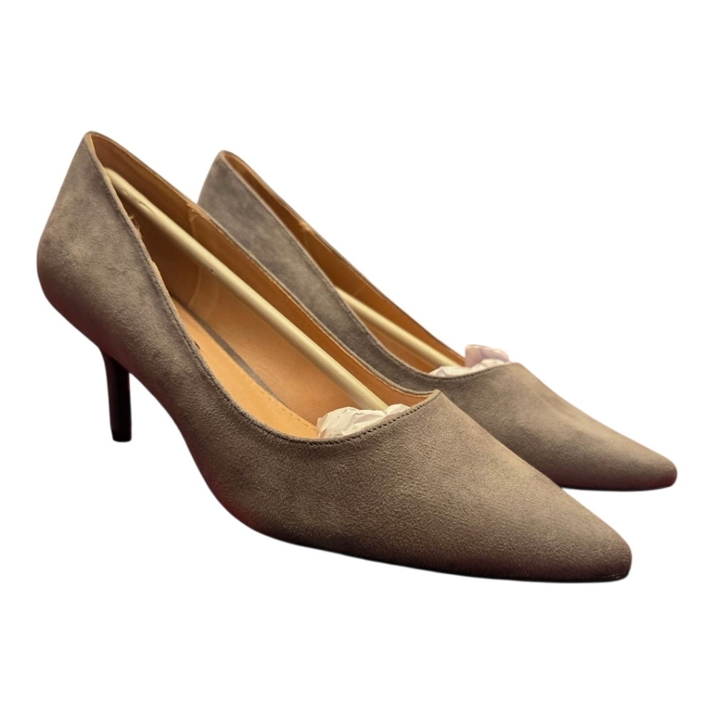 French Connection Kate Women's 11 Gray Slip-On Pointed Toe‎ Party Pump Heels